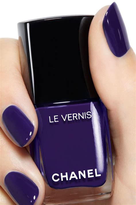 chanel nail violet|Chanel longwear nail color.